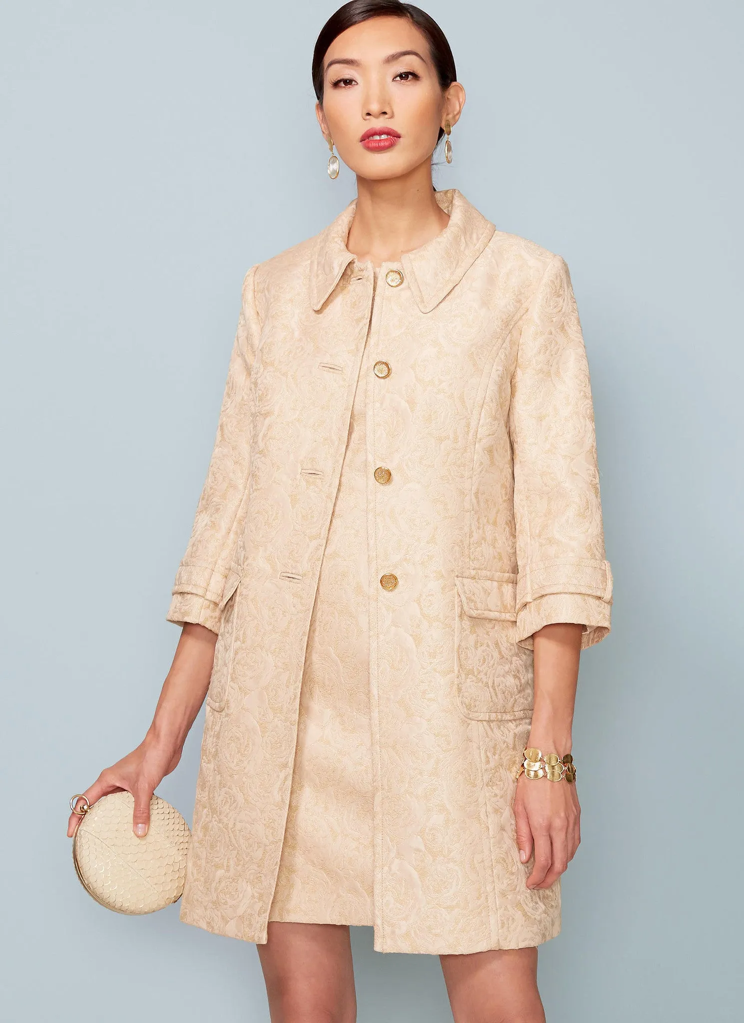 Vogue Pattern V1537 Misses' Princess Seam Jacket & V-Neck Dress with Straps