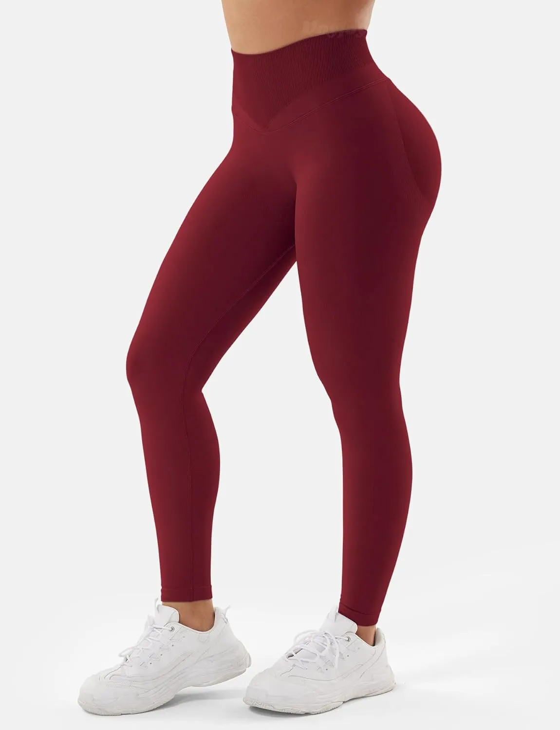 VOYJOY Women Impact Leggings Seamless Scrunch Butt Lifting Workout Leggings High Waisted Gym Yoga Pant