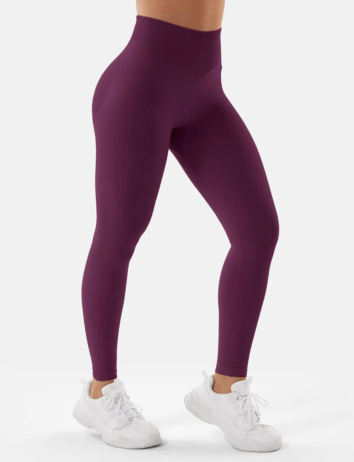 VOYJOY Women Impact Leggings Seamless Scrunch Butt Lifting Workout Leggings High Waisted Gym Yoga Pant