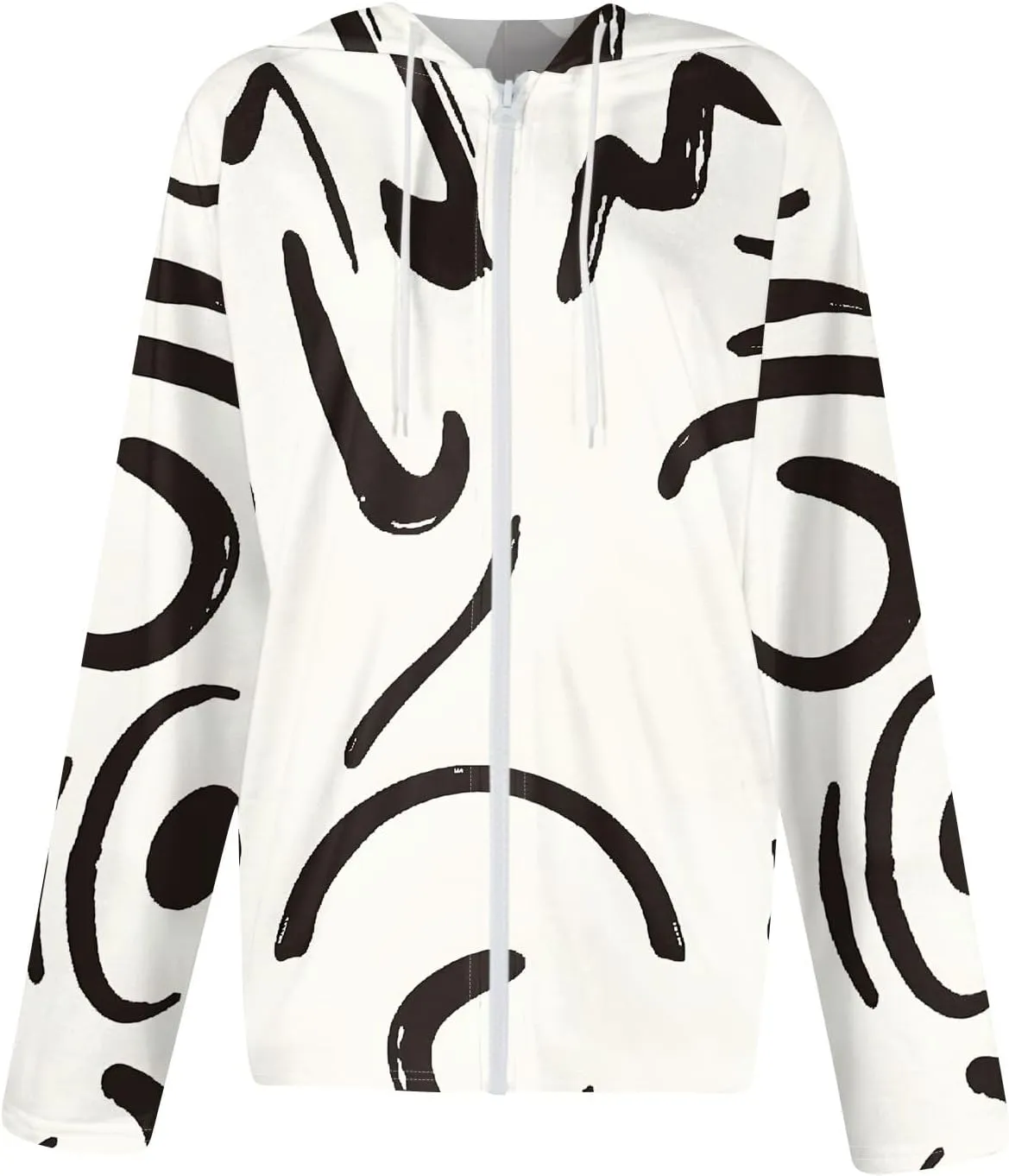 Women Oversized Fall Winter Hoodie Coats Long Sleeve Crew Neck Full Zip Up Trendy Casual Sweatshirt Jackets Tops