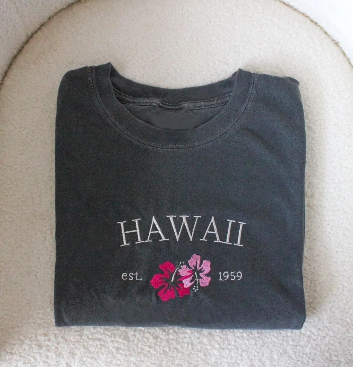 Women Teen Girls Cute Embroidered Graphic Tees Preppy Colorful Surf Shirts Coastal Short Sleeve Beach Tshirt Tops