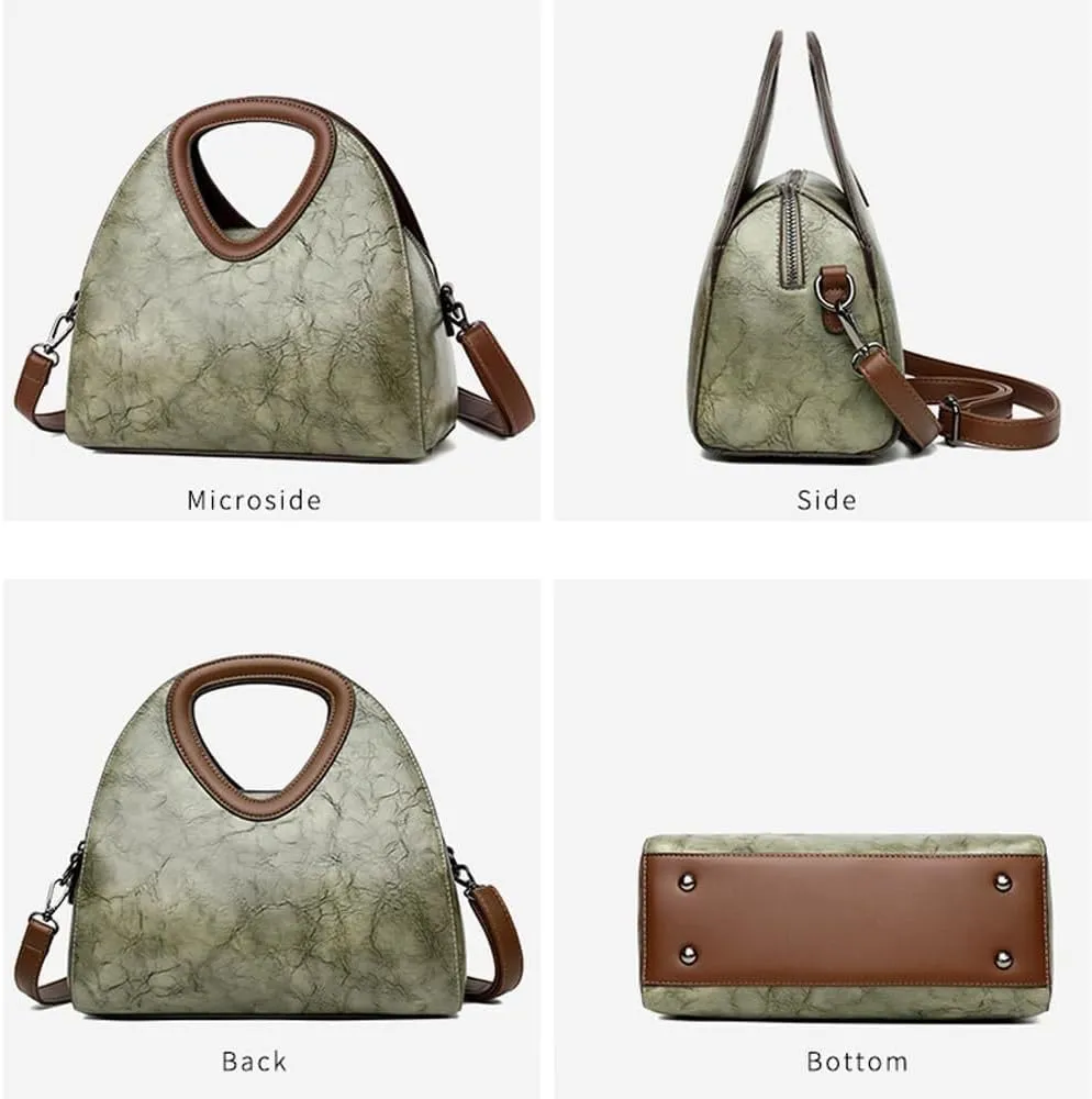 Women Tote Bags Top-handle Purse Flower PU Leather Shoulder Satchel Print Handbag Waterproof Tote with Adjustable Strap