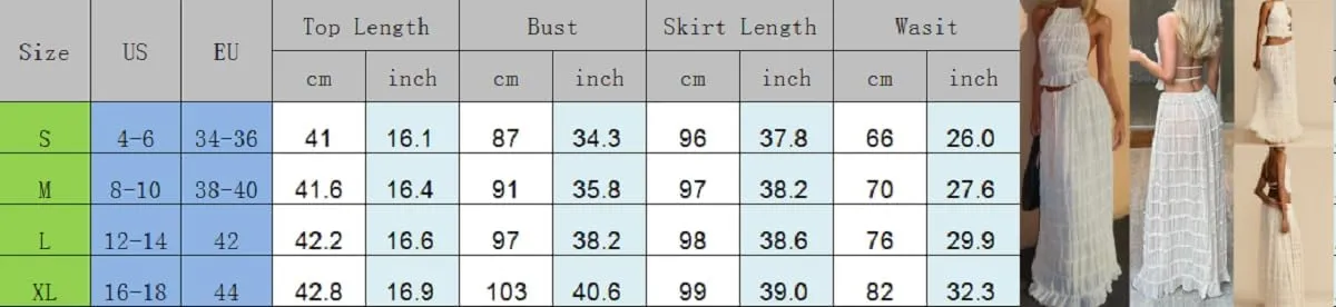 Women Y2K Maxi Skirt Set Sleeveless Halter Ruched Cami Top Flowy Long Skirt Mesh 2 Piece Outfts Beachwear