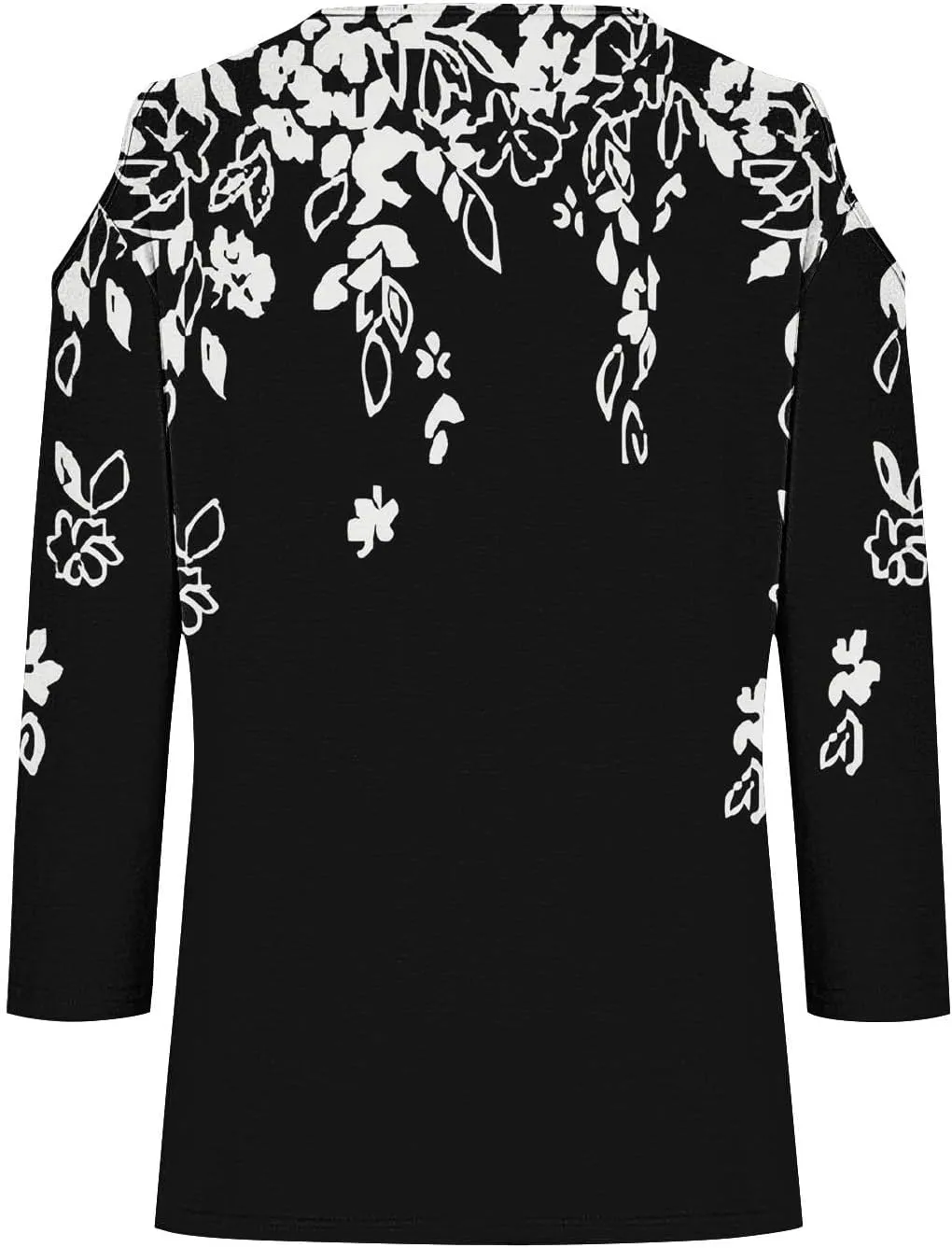 Women's 3/4 Length Sleeve Tops Trendy Dressy Casual V-Neck Loose Soft Lightweight Tunic Blouses T-Shirts Summer