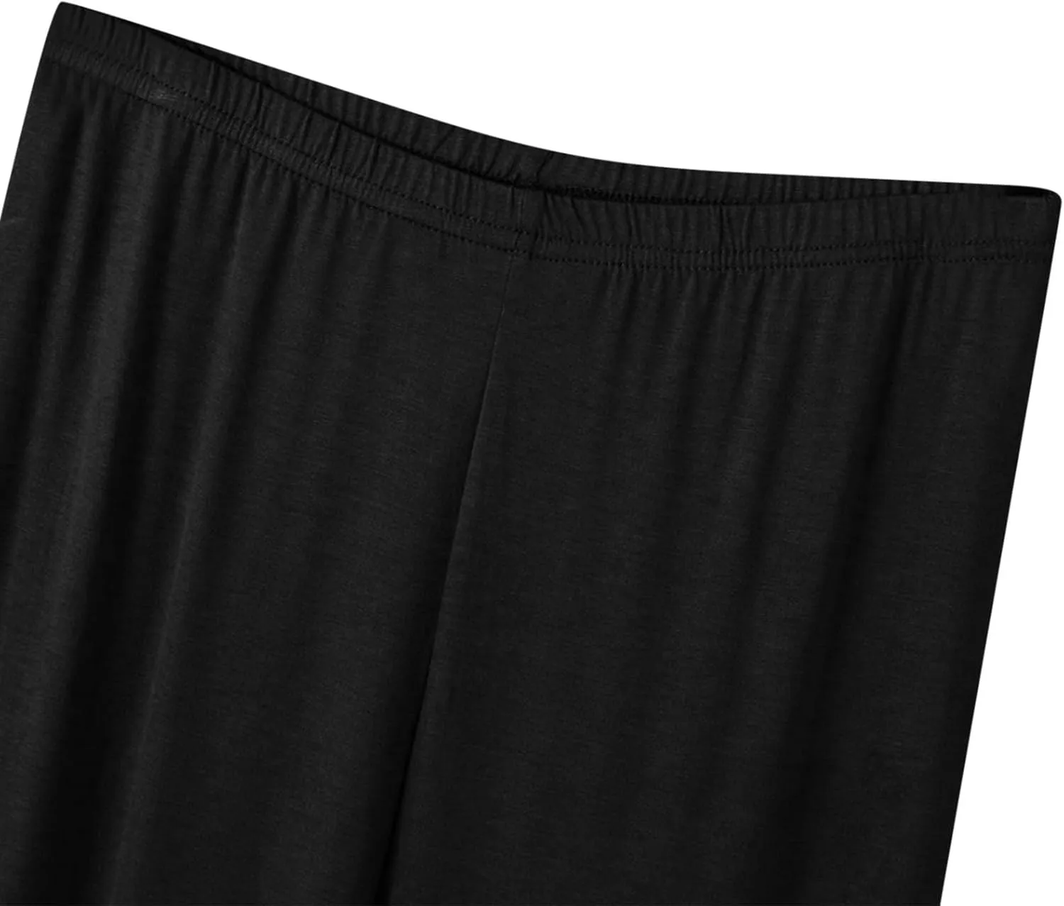Women's Casual Capri Pants 3/4 Length Trousers, Ladies Thin Cropped Trouser Three Quarter Soft Shorts Bottom