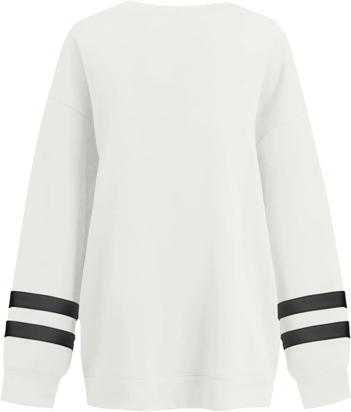 Womens Crewneck Sweatshirt Winter Fleece Plus Size Hoodie Color Block Loose Cute Sweatshirts No Hood Y2k Sweater