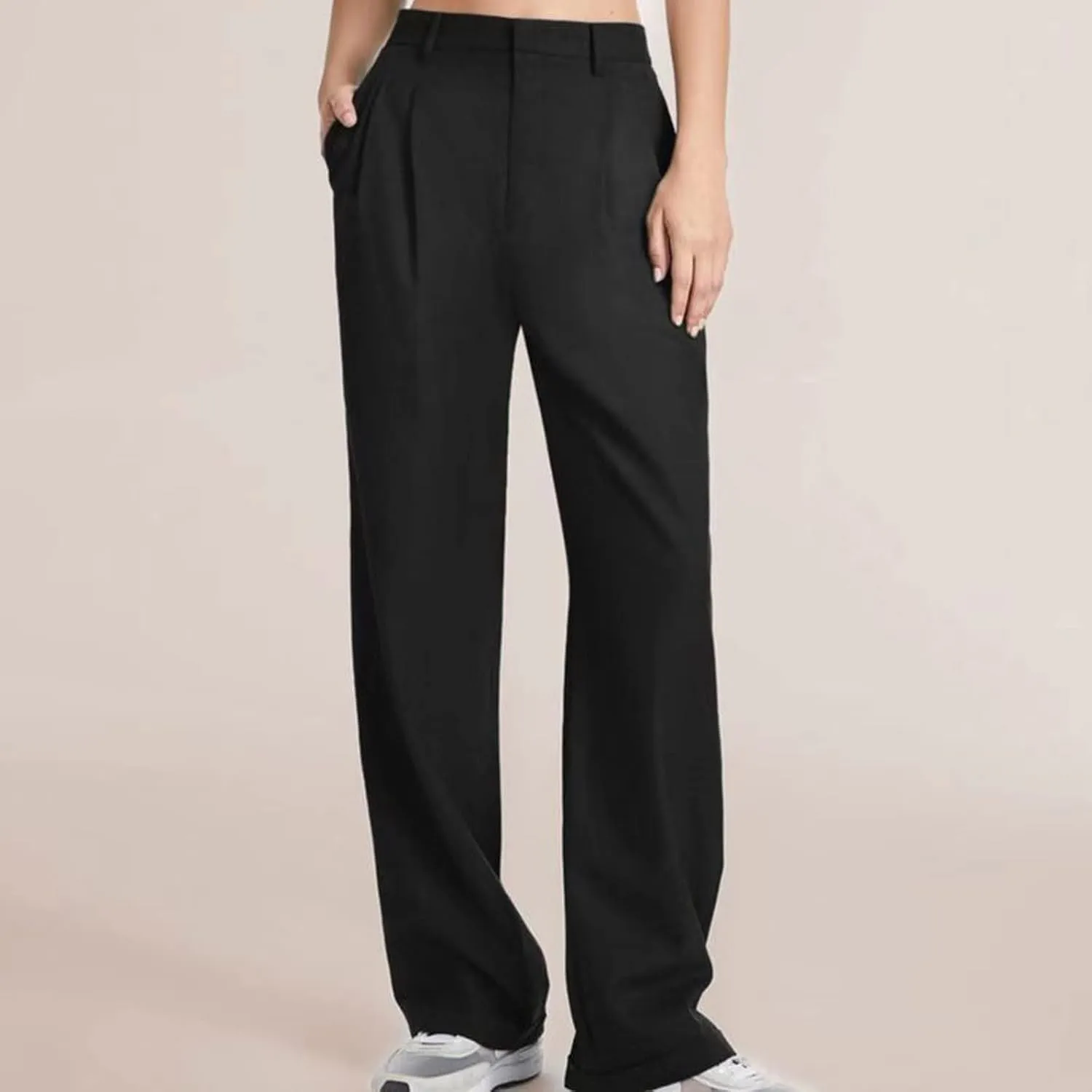 Women's Fall Fashion 2024 Wide Leg Pants Work Business Casual Trousers High Waisted Palazzo Trousers Office Flowy Dress Pants