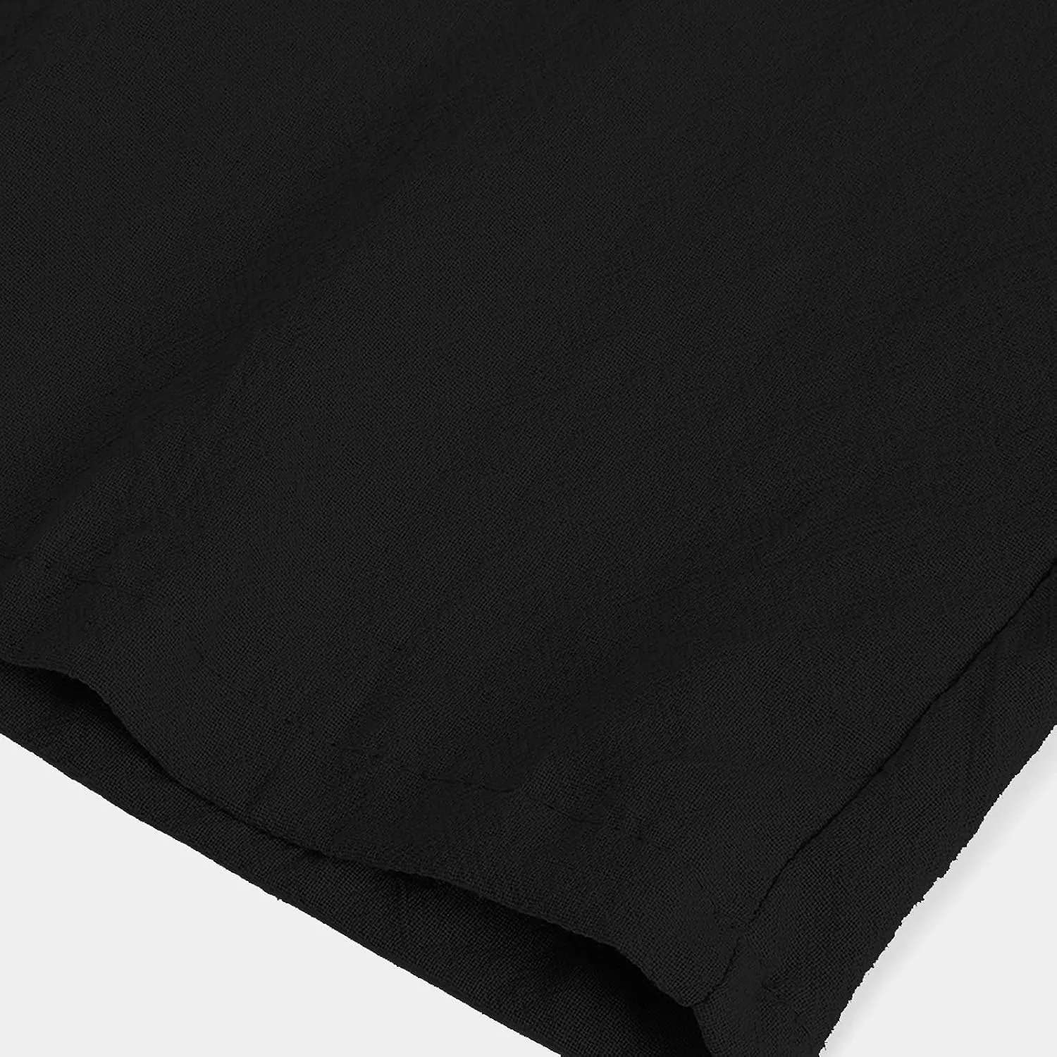 Women's Linen Pants Summer Cropped Wide Leg Trousers Pants Casual Lightweight Elastic Waist Work Pants with Pockets