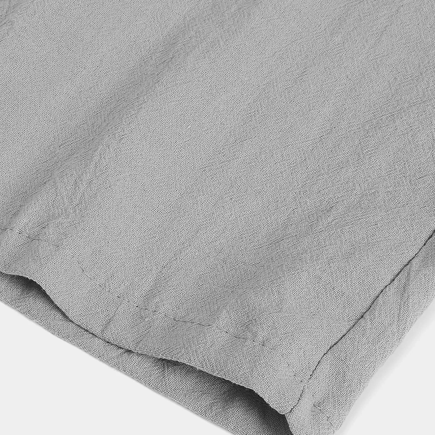 Women's Linen Pants Summer Cropped Wide Leg Trousers Pants Casual Lightweight Elastic Waist Work Pants with Pockets