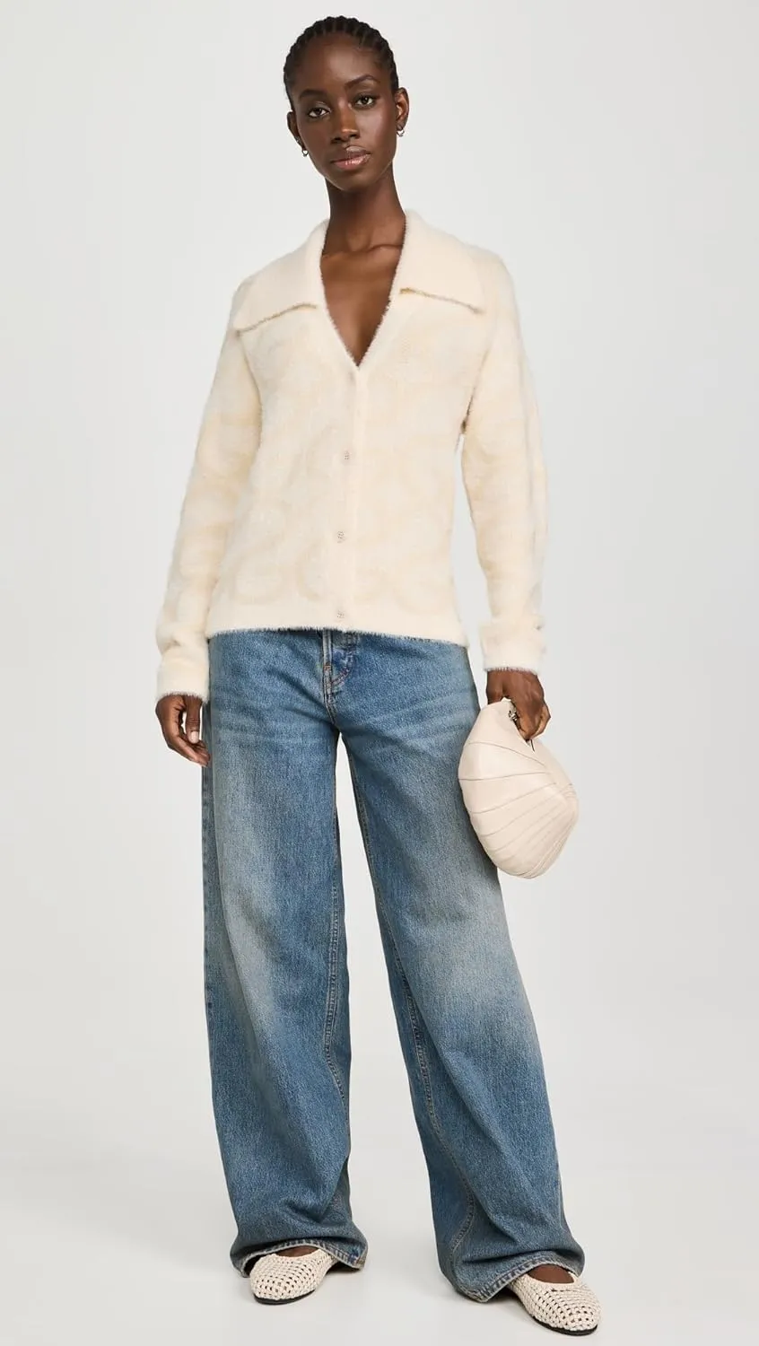 Women's Long Sleeve Cropped Cardigan