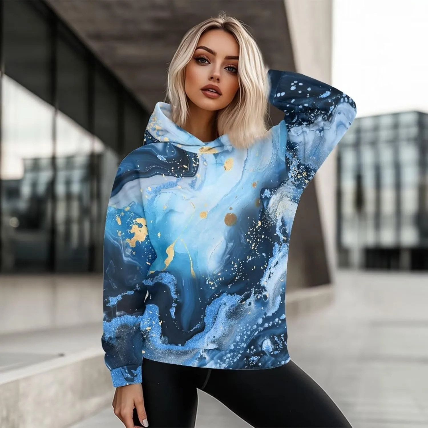 Womens Loose Hoodies Long Sleeve Sweatshirts Fall Outfits Winter Clothes Fashion Outfits, Casual Style S-2XL