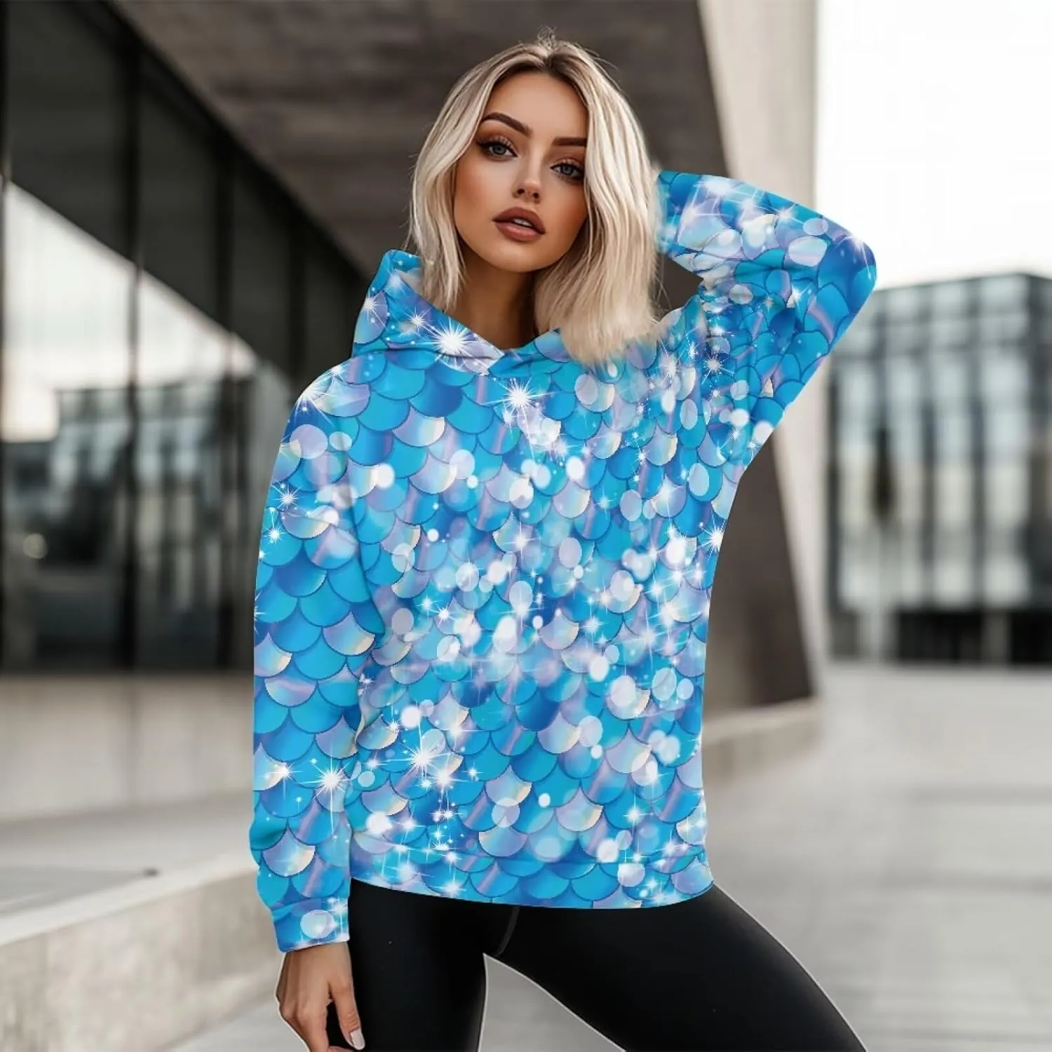 Womens Loose Hoodies Long Sleeve Sweatshirts Fall Outfits Winter Clothes Fashion Outfits, Casual Style S-2XL