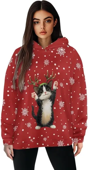 Womens Loose Hoodies Long Sleeve Sweatshirts Fall Outfits Winter Clothes Fashion Outfits, Casual Style S-2XL