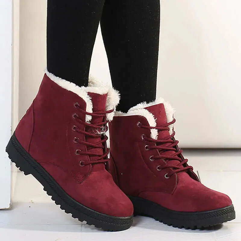 Women's Plush Lined Winter Boots: Warm, Stylish & Comfortable