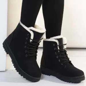 Women's Plush Lined Winter Boots: Warm, Stylish & Comfortable