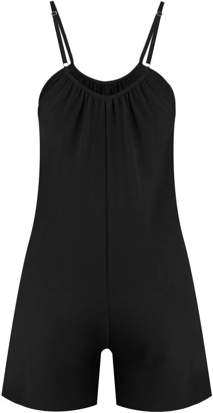 Women's Summer Jumpsuit 2024 Trendy Backless Sling Sleeveless Romper Shorts Casual Baggy Breathable Versatile Items