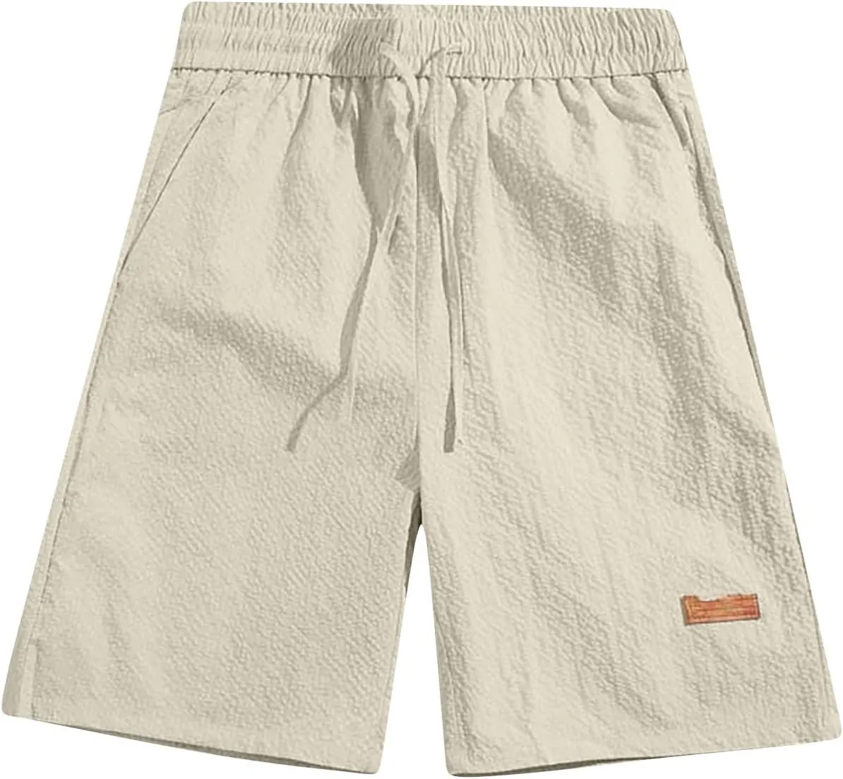 Xiaojmake Mens Casual Jogger Shorts Drawstring Elastic Waist Chino Short Relaxed Fit Running Workout Cotton Twill Golf Shorts