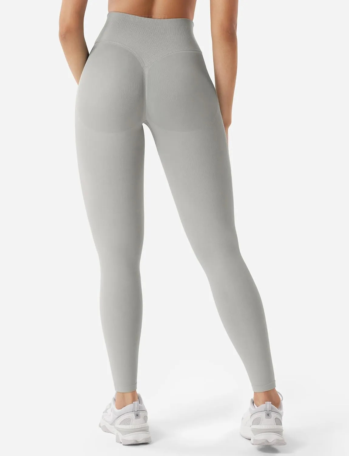 YEOREO Women Hidden Scrunch Impact Leggings V Cross Waist Leggings Butt Booty Lifting Gym Pants