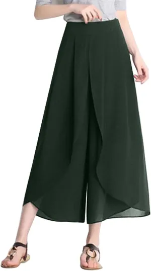 YOLAI Dance Pants for Women Flowy Women's High Waist Wide Leg Pants Casual Trousers Sweatpants Lounge Wear Fashion