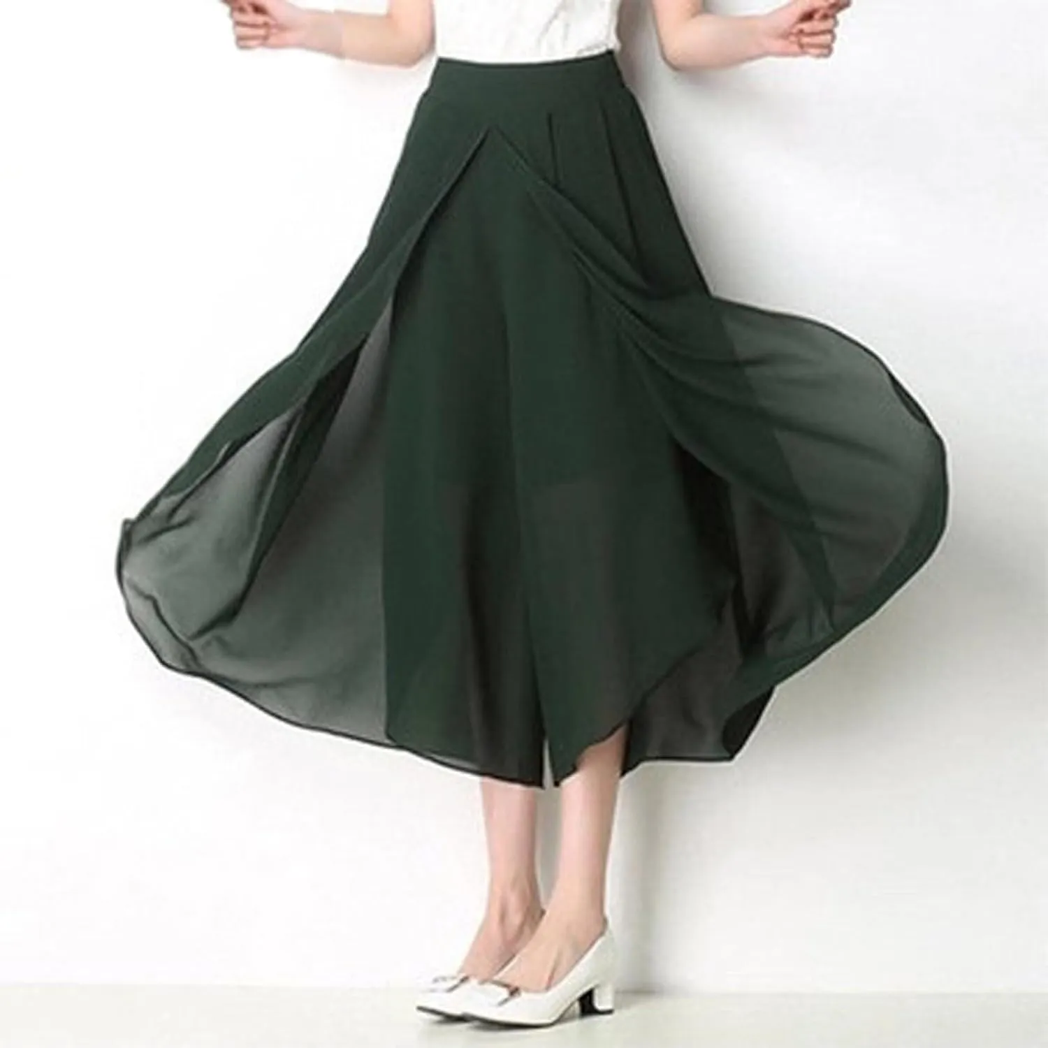 YOLAI Dance Pants for Women Flowy Women's High Waist Wide Leg Pants Casual Trousers Sweatpants Lounge Wear Fashion
