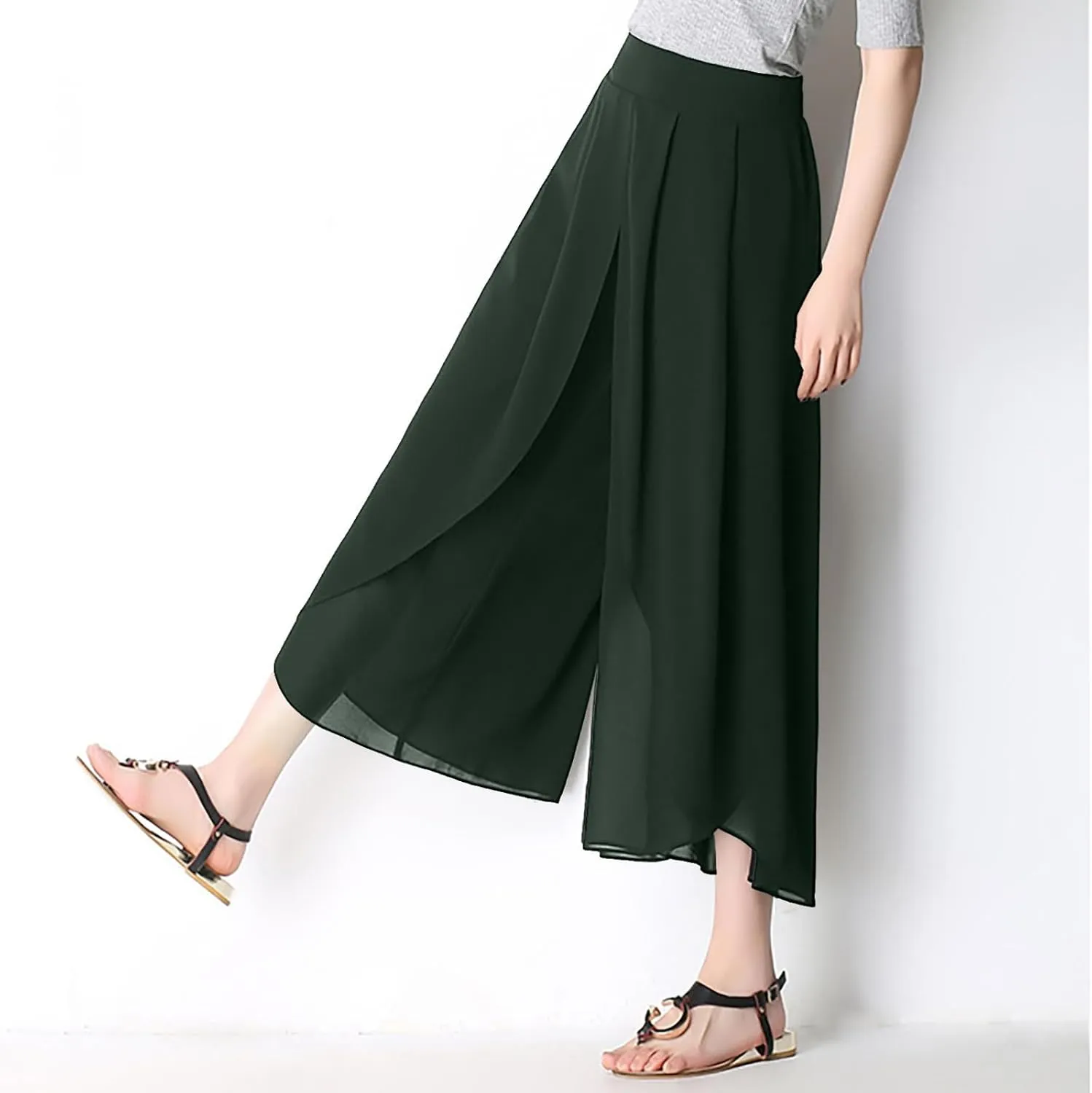 YOLAI Dance Pants for Women Flowy Women's High Waist Wide Leg Pants Casual Trousers Sweatpants Lounge Wear Fashion