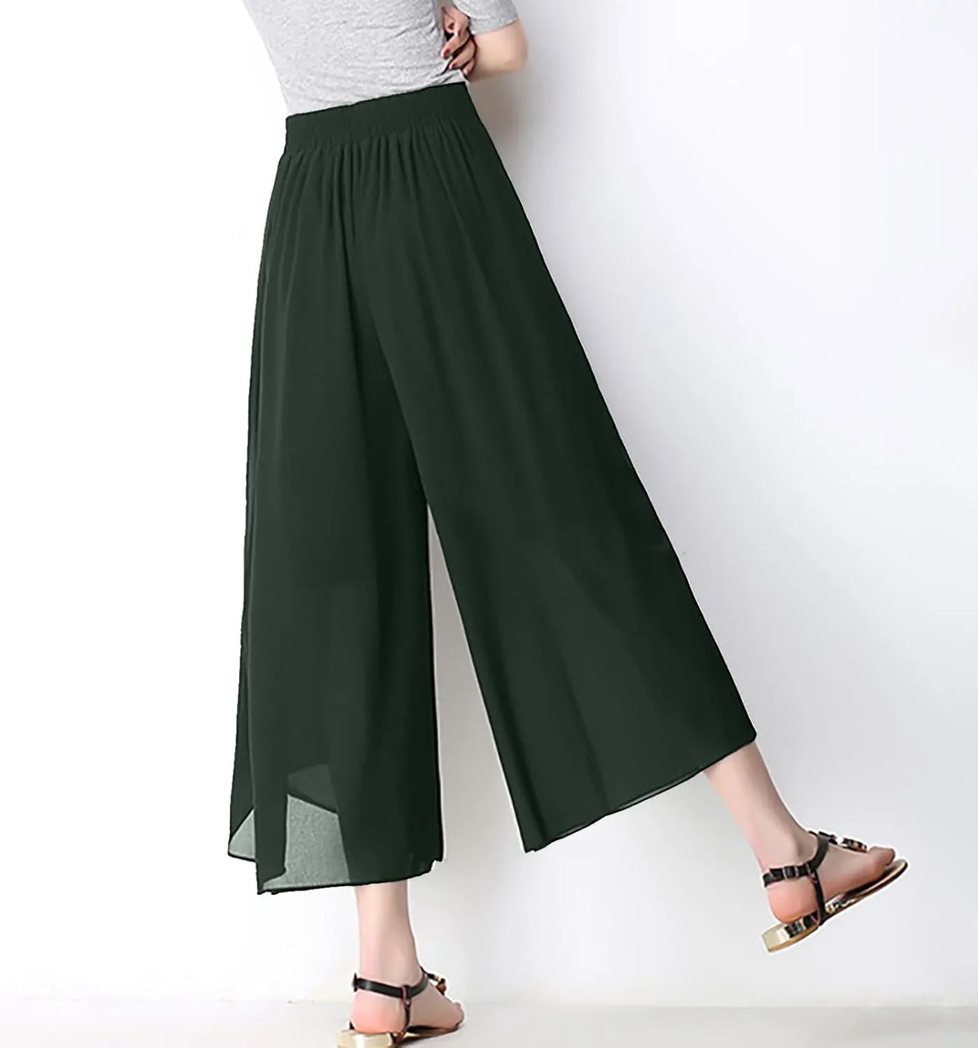 YOLAI Dance Pants for Women Flowy Women's High Waist Wide Leg Pants Casual Trousers Sweatpants Lounge Wear Fashion