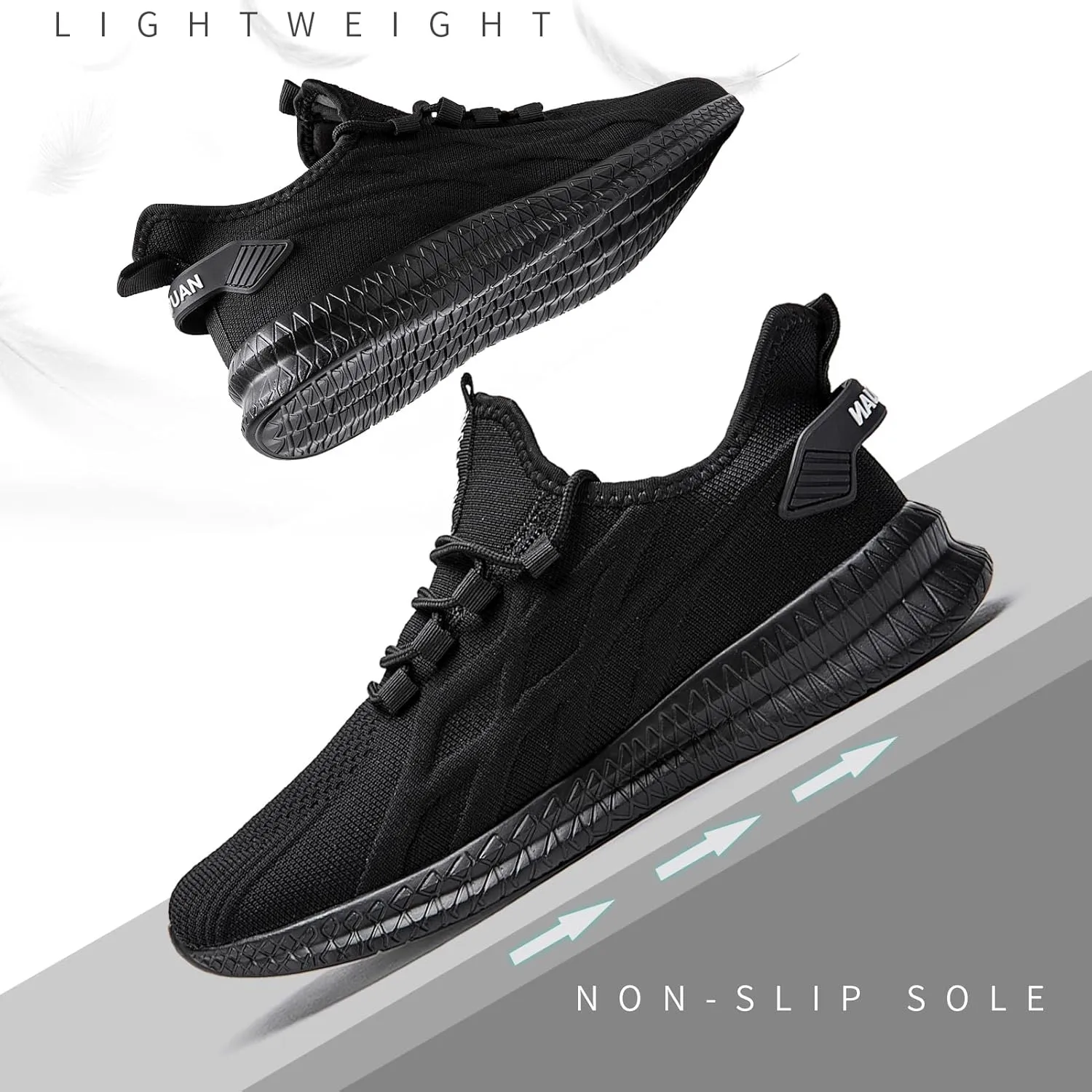 ZGPWZWL Unisex Mens Womens Shoes Running Gym Sneakers Slip on Tennis Non Slip Gym Lightweight Walking Fashion Shoes