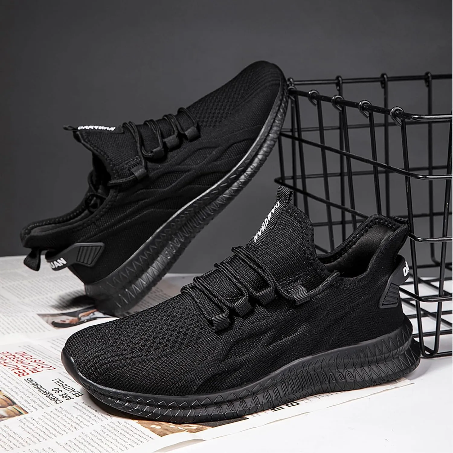 ZGPWZWL Unisex Mens Womens Shoes Running Gym Sneakers Slip on Tennis Non Slip Gym Lightweight Walking Fashion Shoes