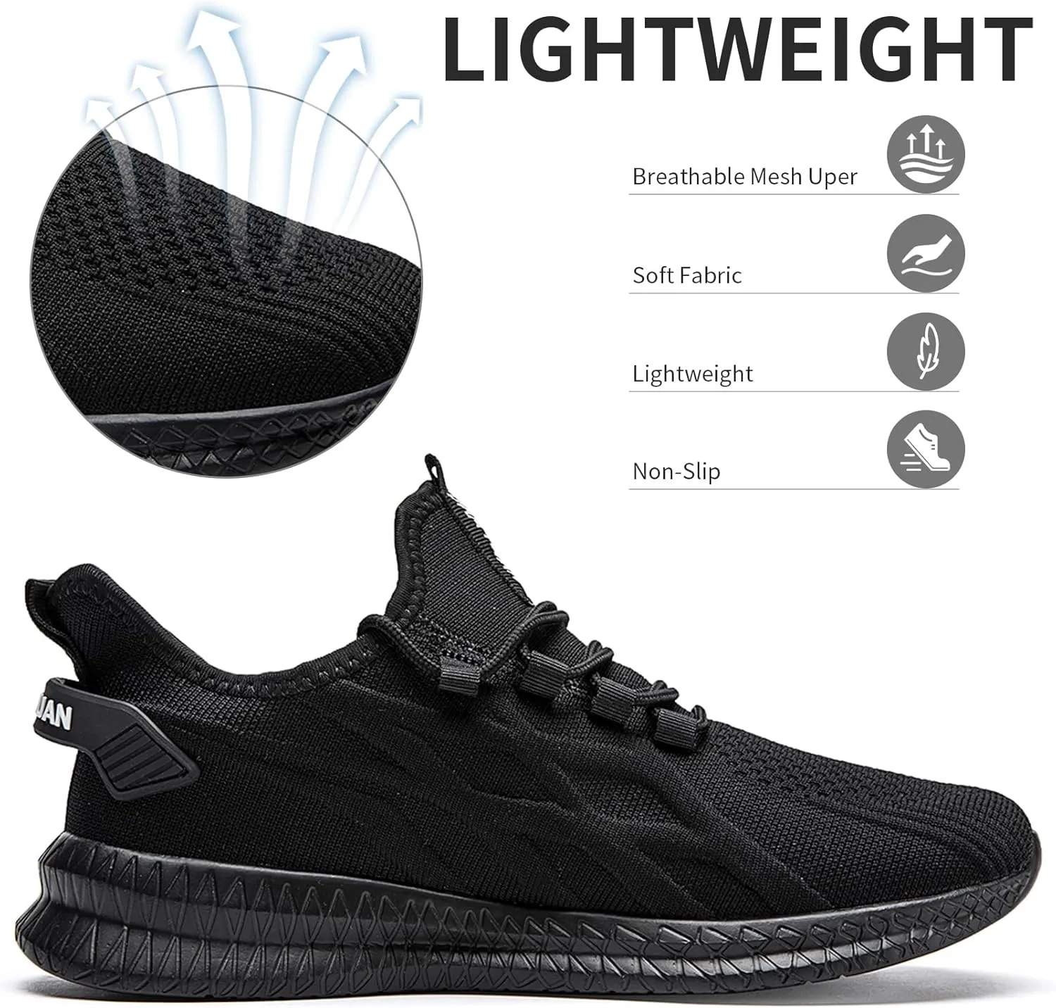 ZGPWZWL Unisex Mens Womens Shoes Running Gym Sneakers Slip on Tennis Non Slip Gym Lightweight Walking Fashion Shoes
