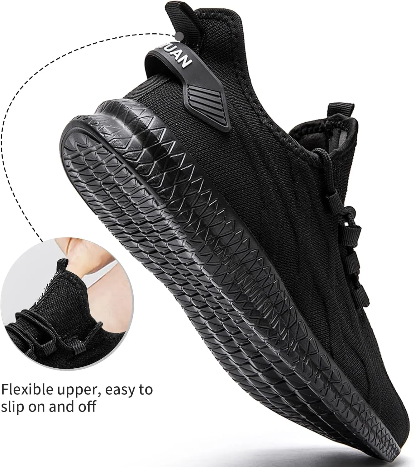 ZGPWZWL Unisex Mens Womens Shoes Running Gym Sneakers Slip on Tennis Non Slip Gym Lightweight Walking Fashion Shoes