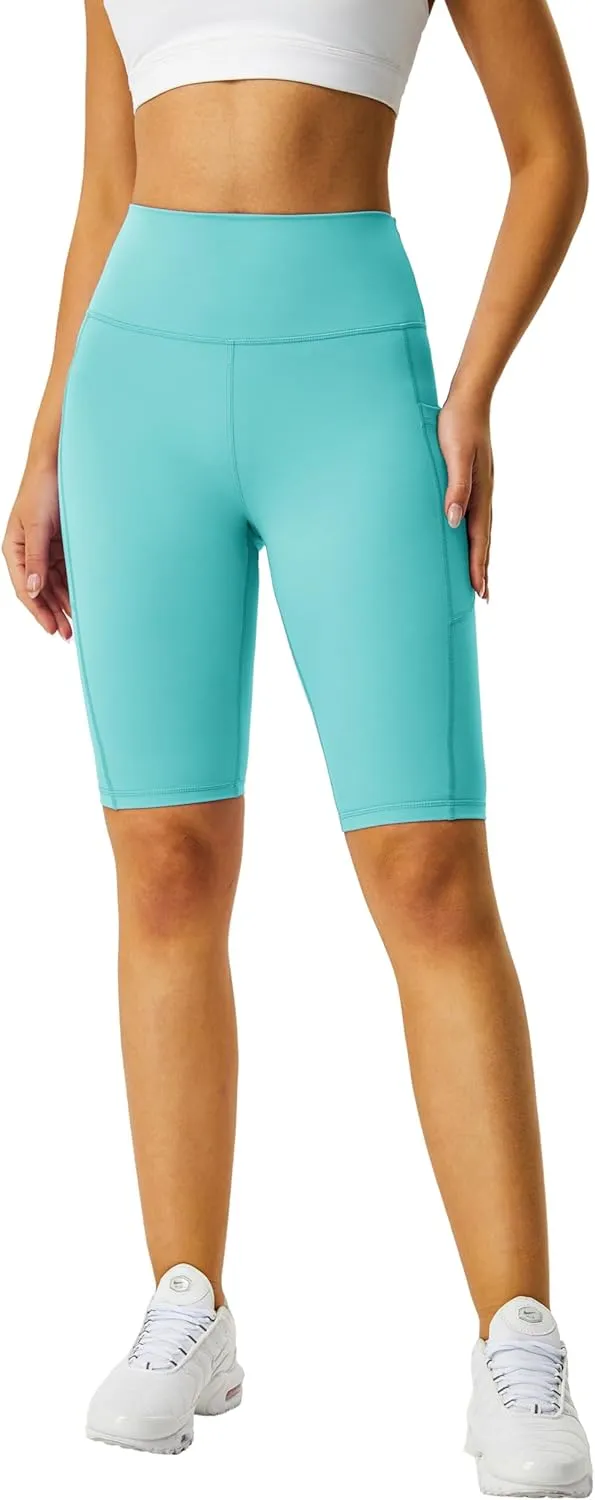 Zinmore Shorts Women High Waisted Yoga Shorts Sports Pants