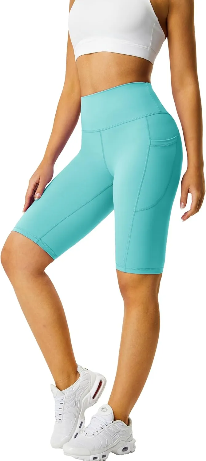 Zinmore Shorts Women High Waisted Yoga Shorts Sports Pants