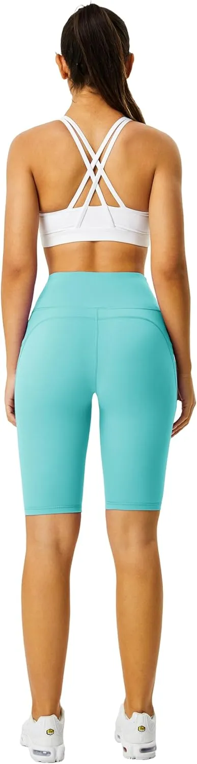 Zinmore Shorts Women High Waisted Yoga Shorts Sports Pants